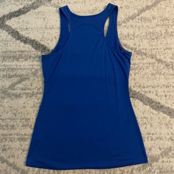 Women’s Blue Decorative Tank Top - Picture 2 of 3